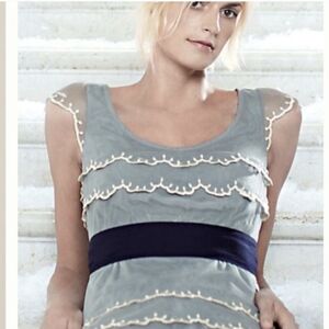 Anthropology Floreat BlueLace Top